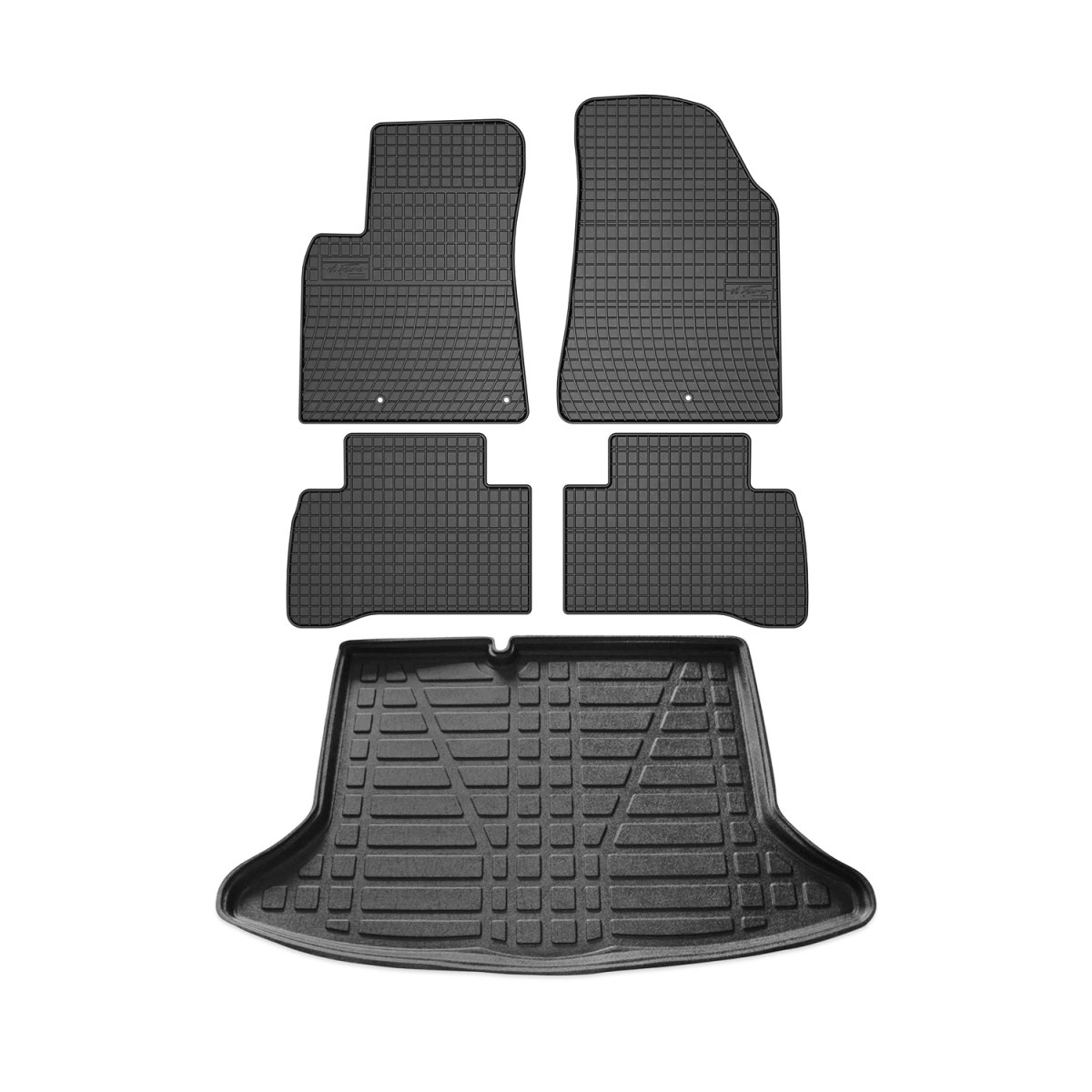 Kia Niro Floor-Trunk Mats - Omac - El Toro & YPS - Black (2017-2022) Kia Niro Floor-Trunk Mats - Omac - El Toro & YPS - Black (2017-2022)